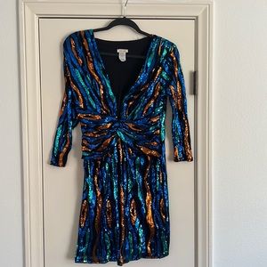 Rubber Ducky Sequin Dress, size large